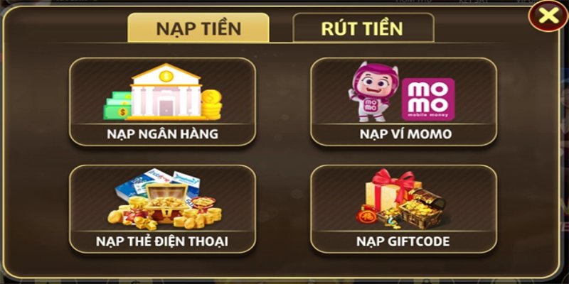 Sumclub cung cấp đa dạng hình thức nạp tiền